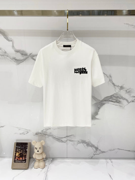 Louis Vuitton 1864 Fringe Logo Cotton T-Shirt