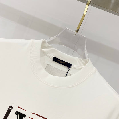 Louis Vuitton Eiffel Tower Silicone Logo T-Shirt – 2025SS