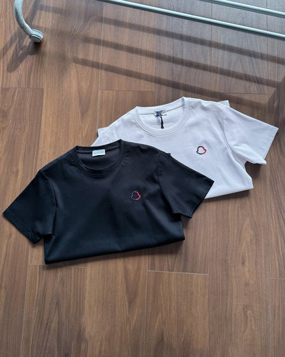 Moncler Classic Logo Embroidered Cotton T-Shirt