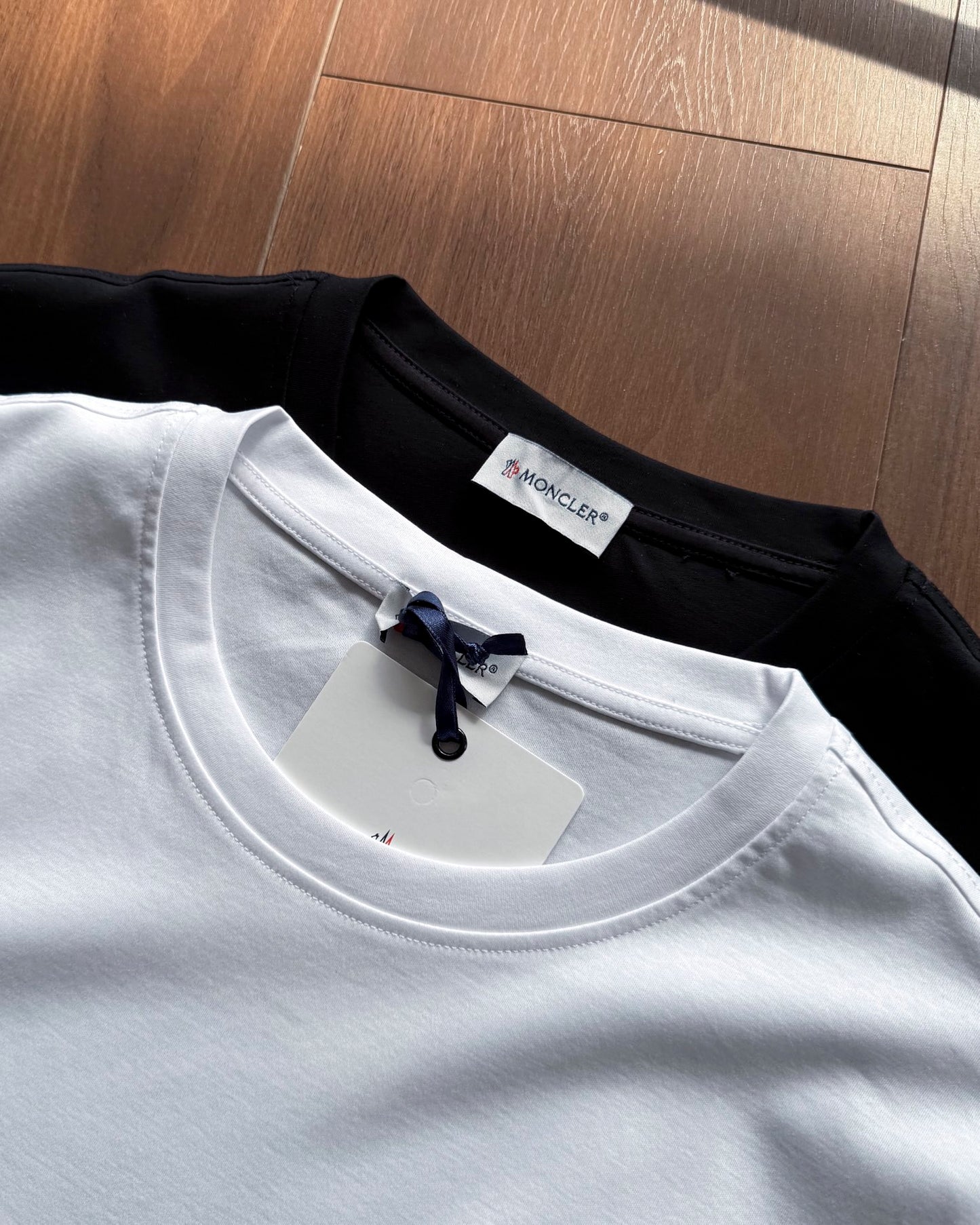 Moncler Classic Logo Embroidered Cotton T-Shirt