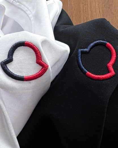 Moncler Classic Logo Embroidered Cotton T-Shirt