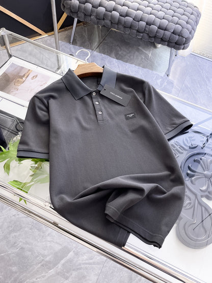 Dolce & Gabbana Minimalist Piqué Polo Shirt – Spring/Summer Collection – 2026