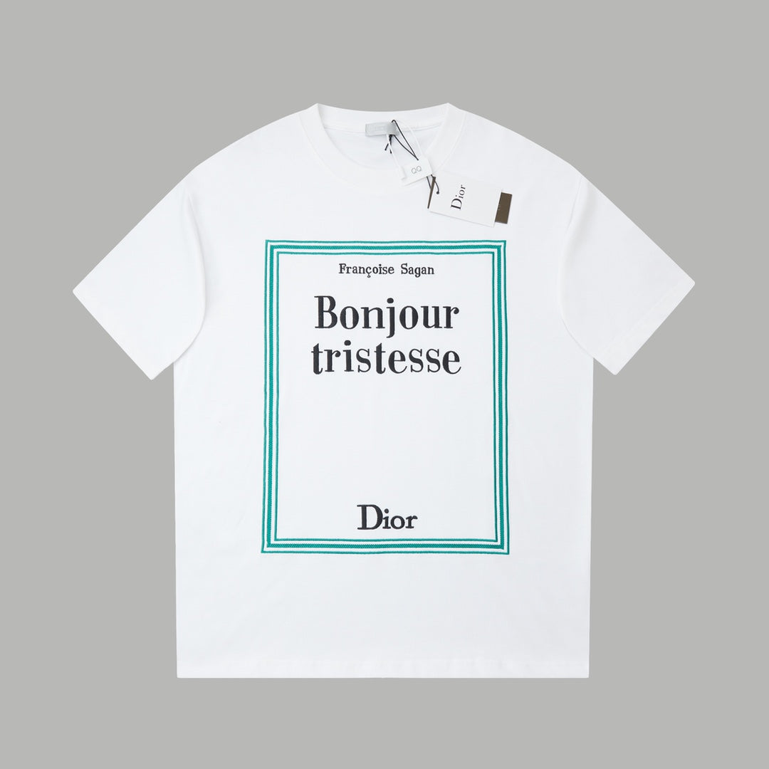 Dior Logo Embroidered Short-Sleeve T-Shirt – 26SS Early Spring Collection