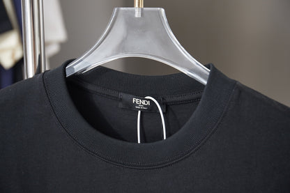 Fendi Embroidered Logo Rhinestone T-Shirt – 26SS Early Spring Collection