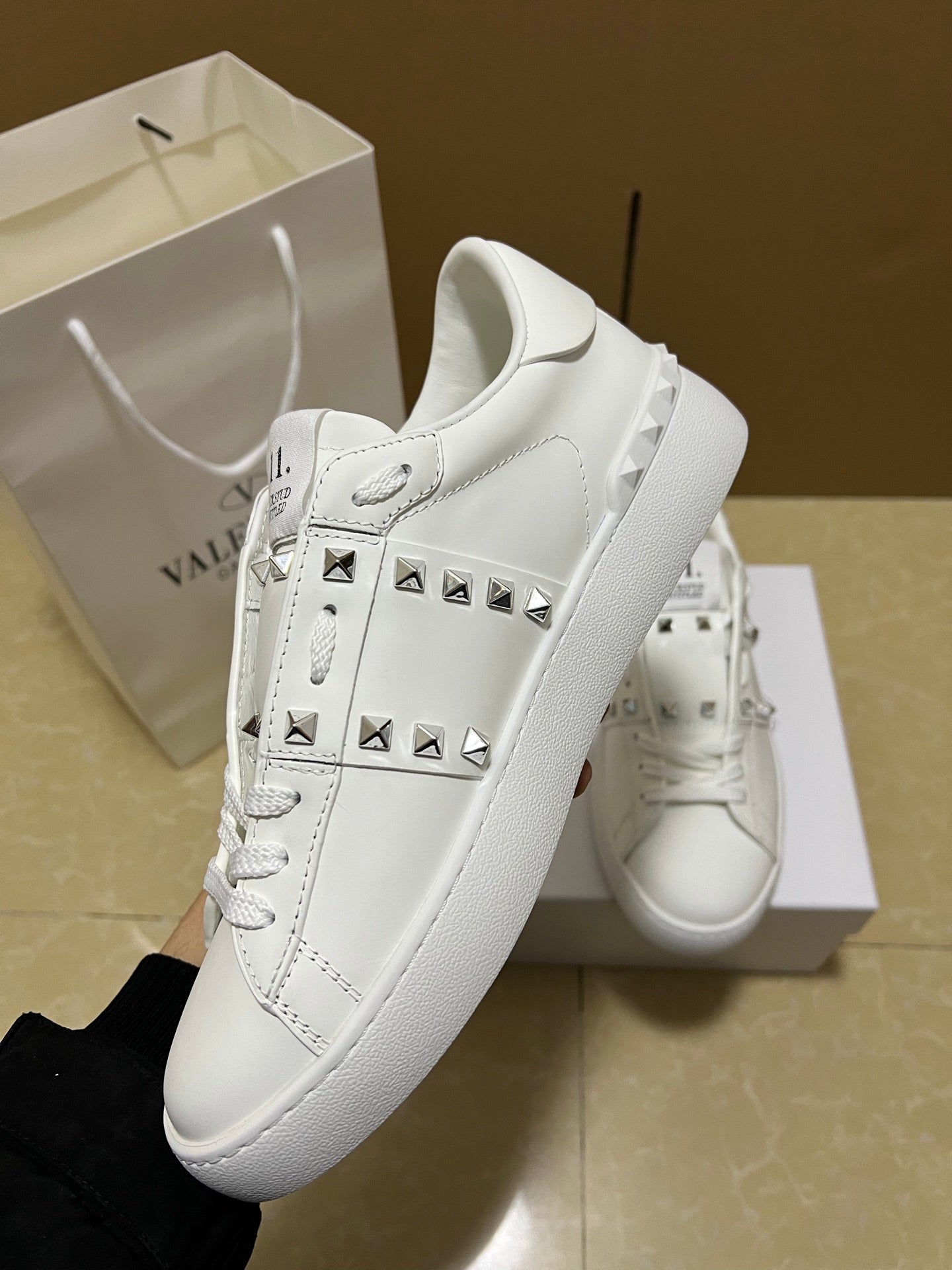Valentino Garavani Open Disco Studded Sneakers