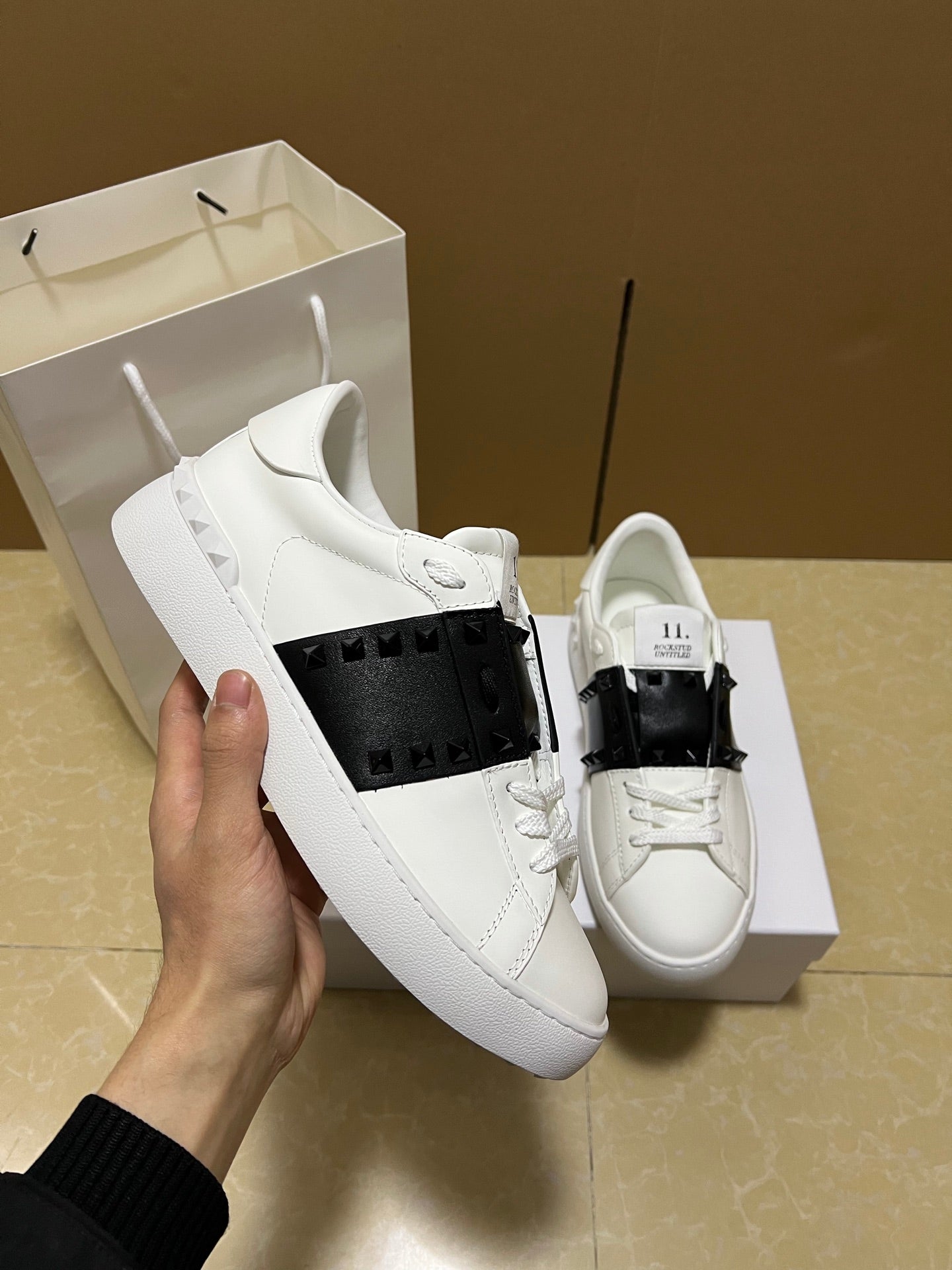 Valentino Garavani Open Disco Studded Sneakers