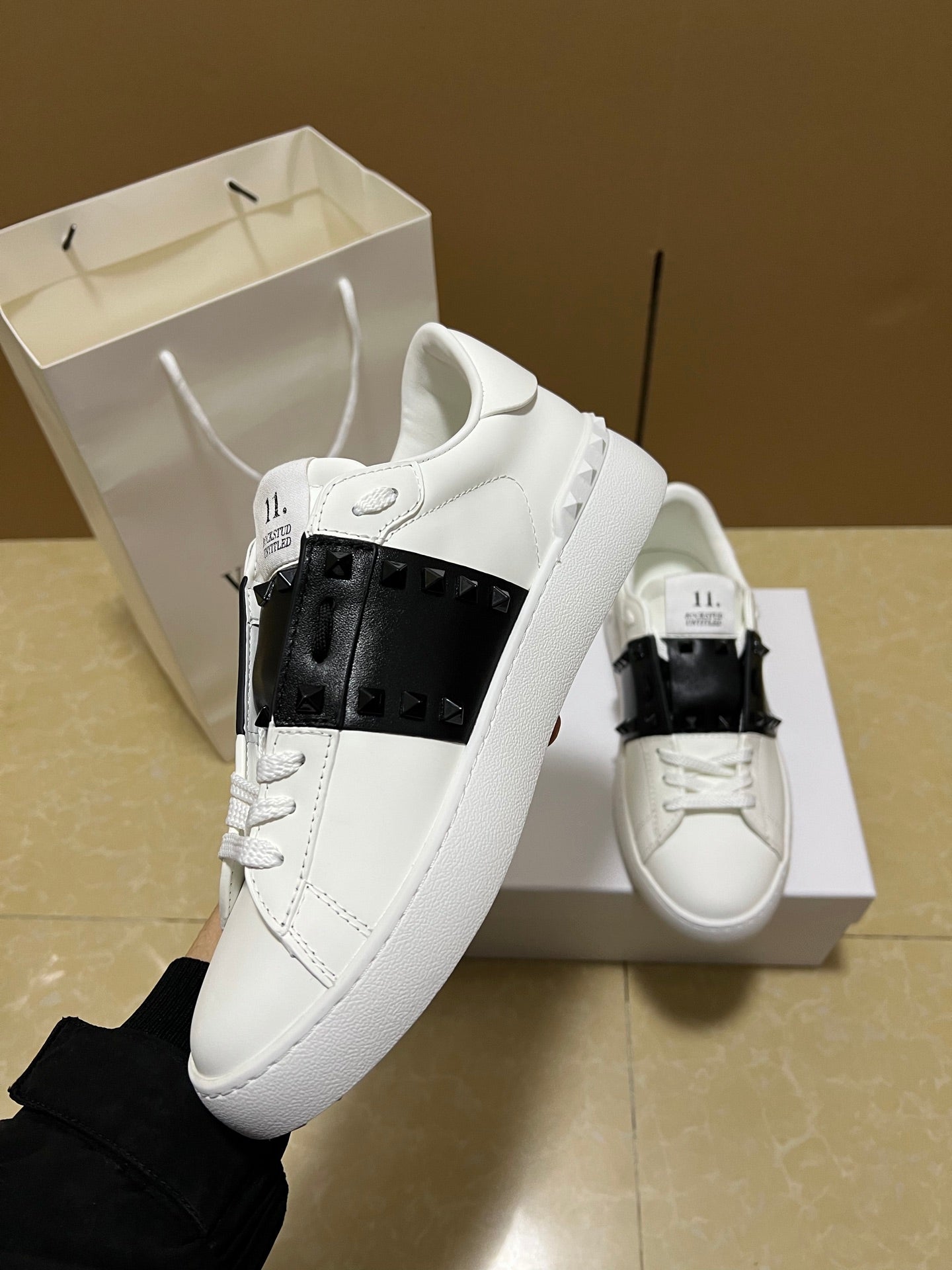 Valentino Garavani Open Disco Studded Sneakers