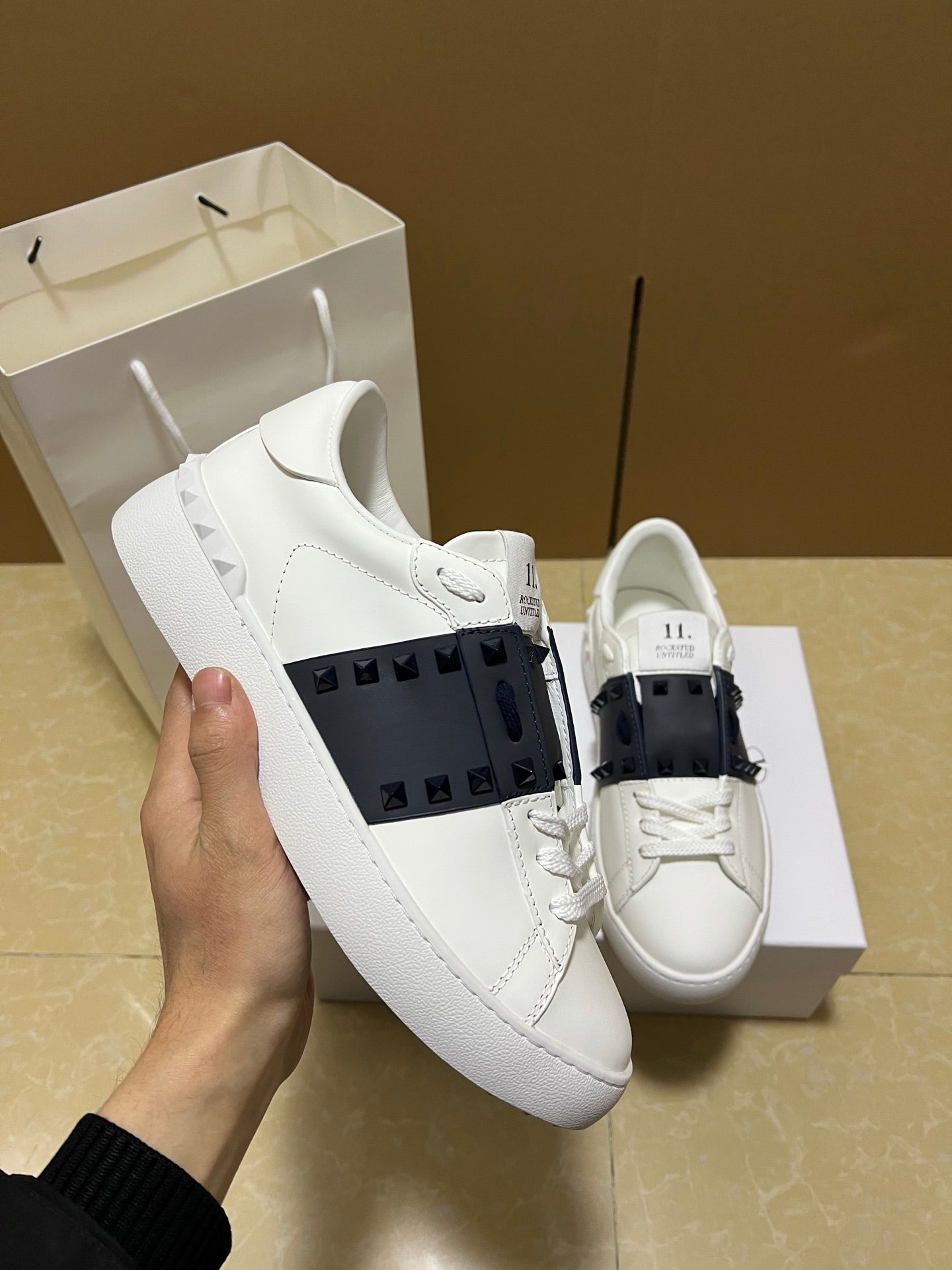 Valentino Garavani Open Disco Studded Sneakers