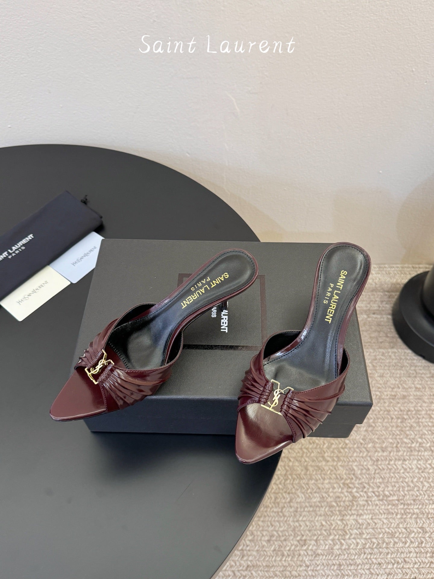 Saint Laurent Lee Pointed-Toe Heels