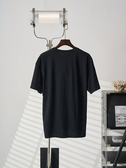 Saint Laurent YSL Embroidered Crewneck T-Shirt