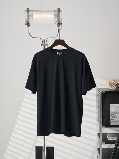 Saint Laurent YSL Embroidered Crewneck T-Shirt