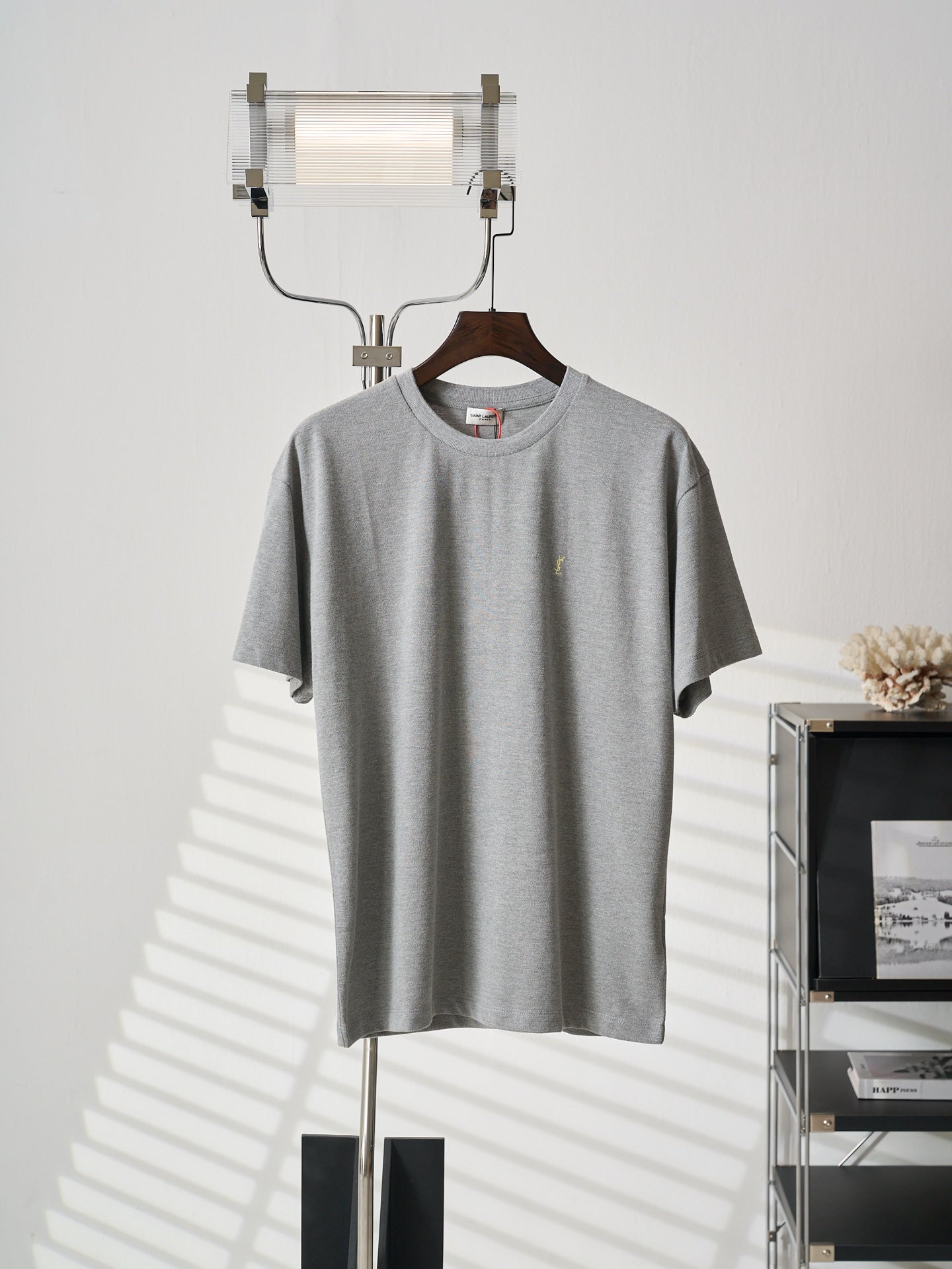 Saint Laurent YSL Embroidered Logo T-Shirt