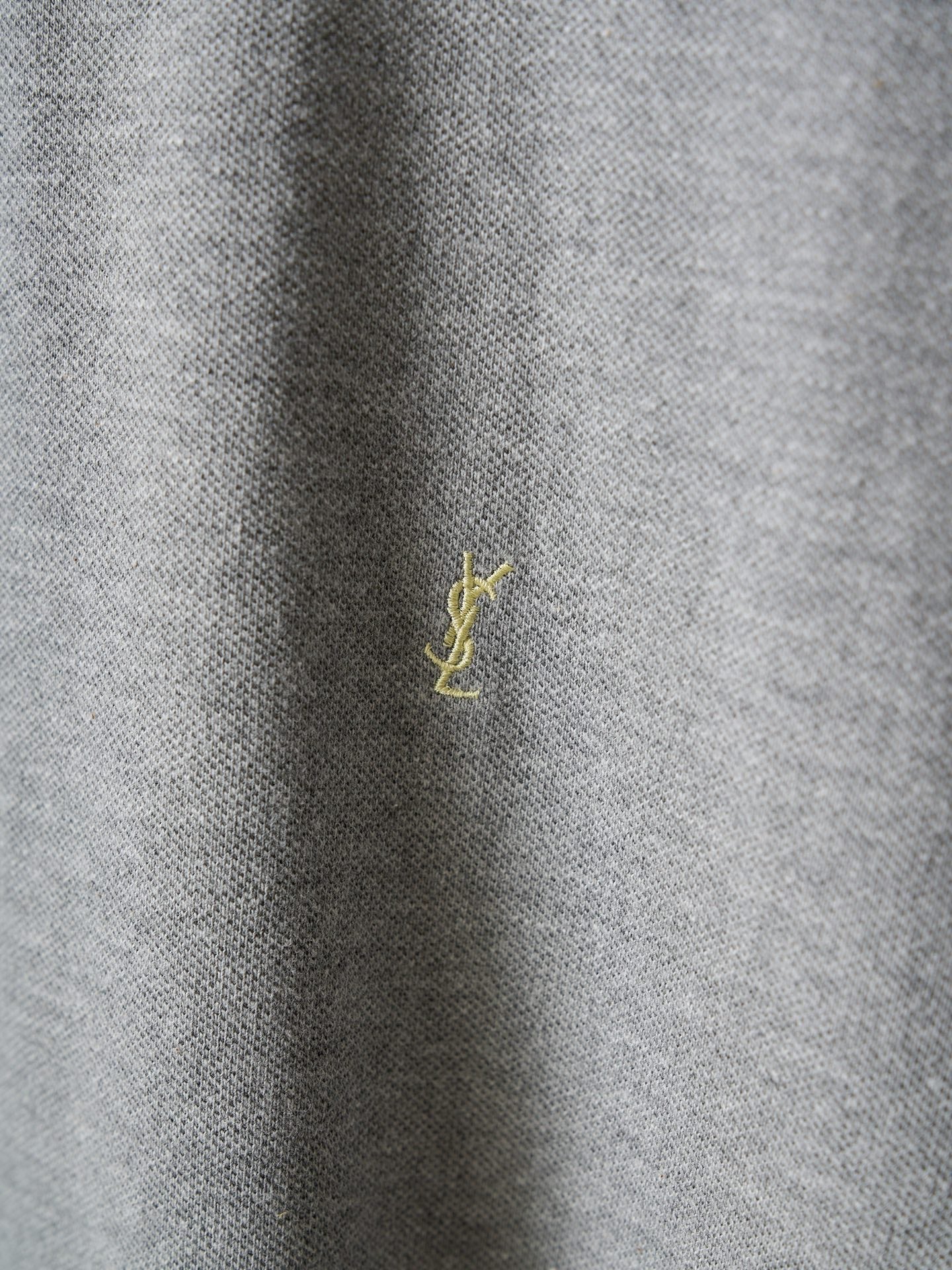 Saint Laurent YSL Embroidered Logo T-Shirt