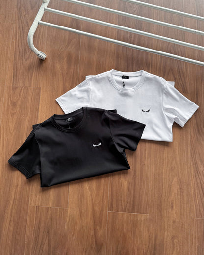 Fendi Monster Eyes Embroidered Cotton T-Shirt