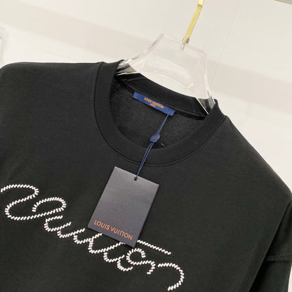 Louis Vuitton Signature Embroidery Cotton T-Shirt