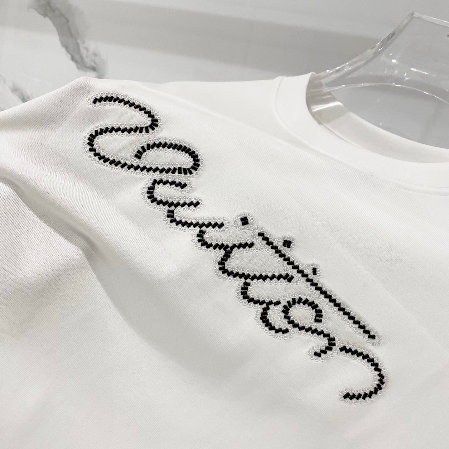 Louis Vuitton Signature Embroidery Cotton T-Shirt