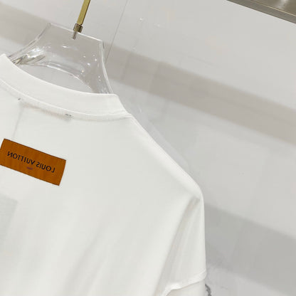 Louis Vuitton Signature Embroidery Cotton T-Shirt