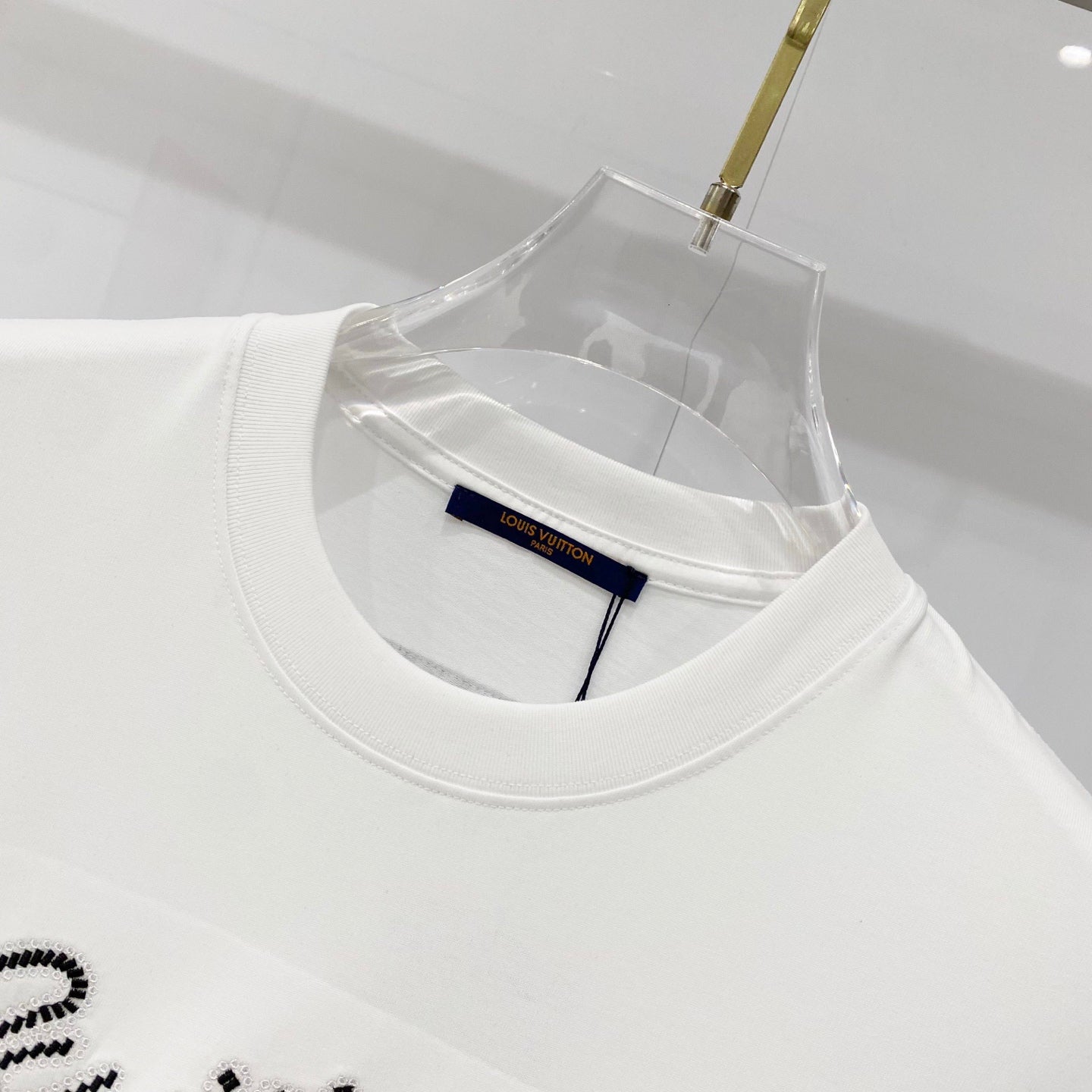 Louis Vuitton Signature Embroidery Cotton T-Shirt