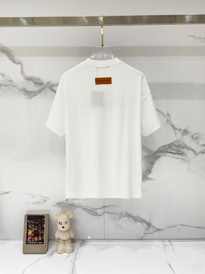 Louis Vuitton Signature Embroidery Cotton T-Shirt