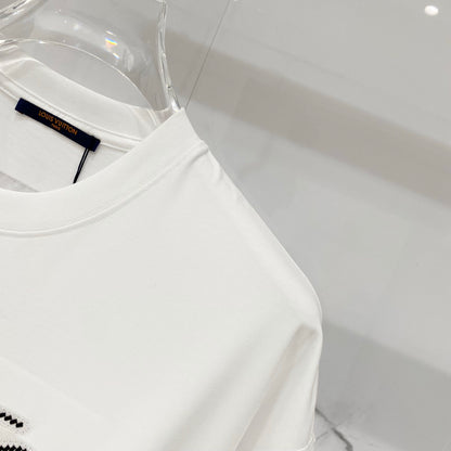 Louis Vuitton Signature Embroidery Cotton T-Shirt