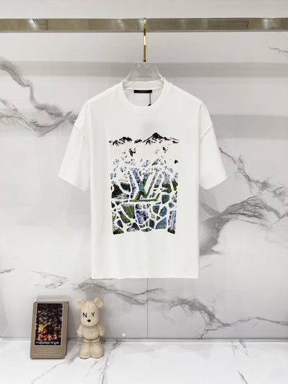 Louis Vuitton Snow Mountain Ice Cube Logo T-Shirt