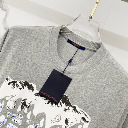 Louis Vuitton Snow Mountain Ice Cube Logo T-Shirt