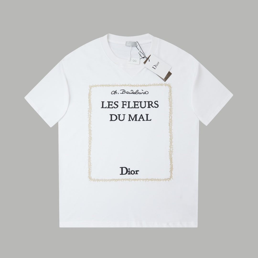 Dior Logo Embroidered Short-Sleeve T-Shirt – 26SS Early Spring Collection