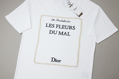 Dior Logo Embroidered Short-Sleeve T-Shirt – 26SS Early Spring Collection