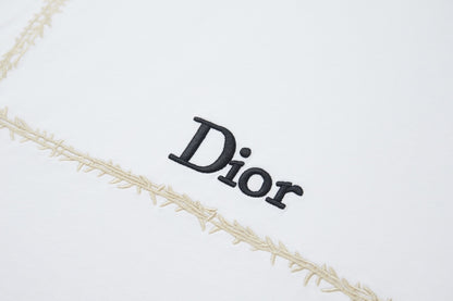 Dior Logo Embroidered Short-Sleeve T-Shirt – 26SS Early Spring Collection