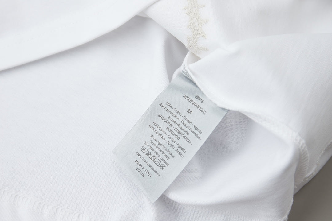 Dior Logo Embroidered Short-Sleeve T-Shirt – 26SS Early Spring Collection