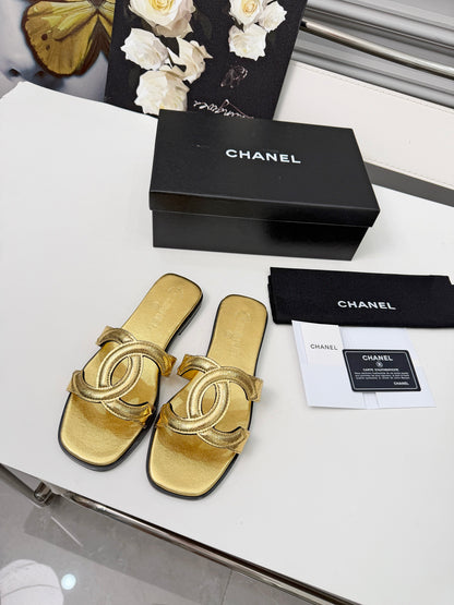 Chanel Double C Stitched Flat Sandals – 26S Collection
