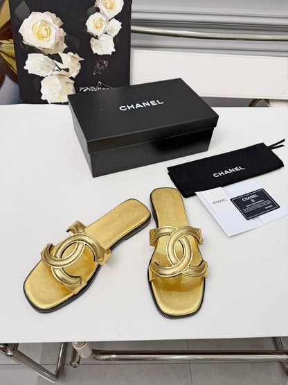 Chanel Double C Stitched Flat Sandals – 26S Collection