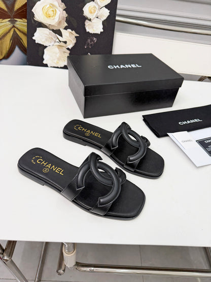 Chanel Double C Stitched Flat Sandals – 26S Collection