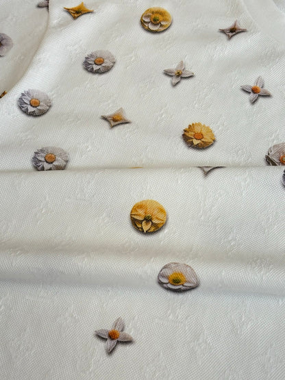 Louis Vuitton Monogram Jacquard Daisy T-Shirt – SS26