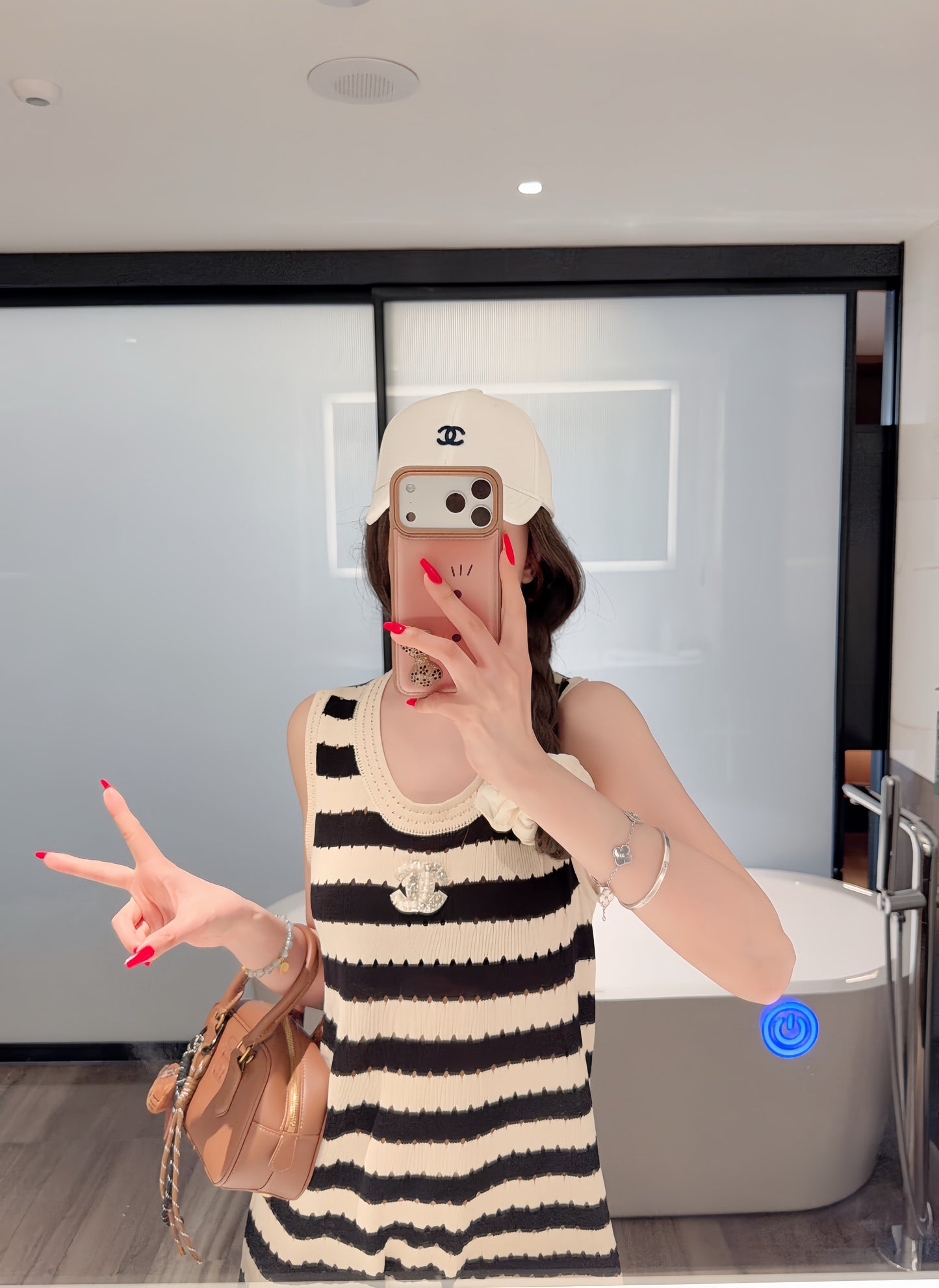 Chanel Striped Knitted Dress