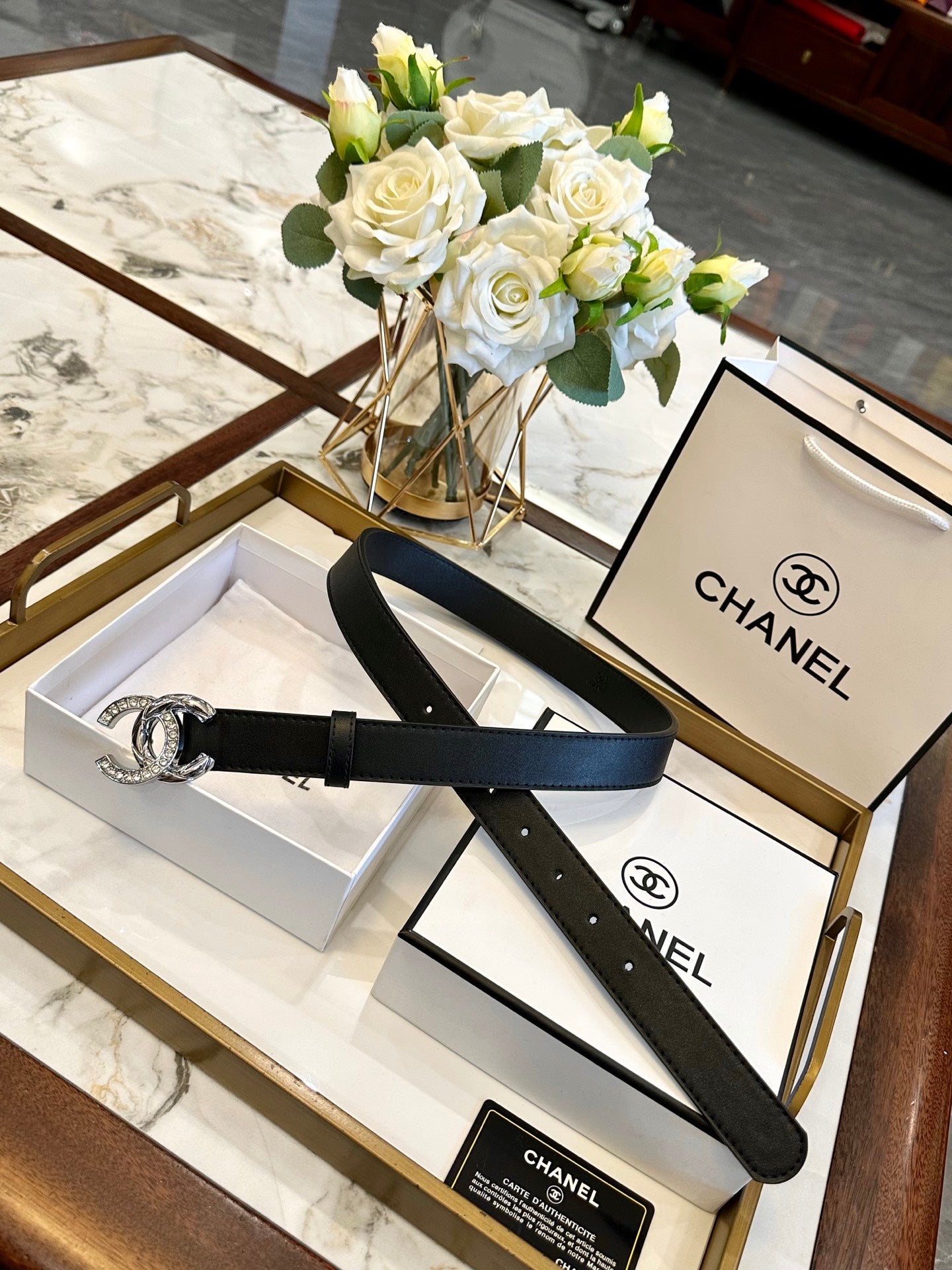 Chanel Fashion Versatile Leather Belt – 3.0cm