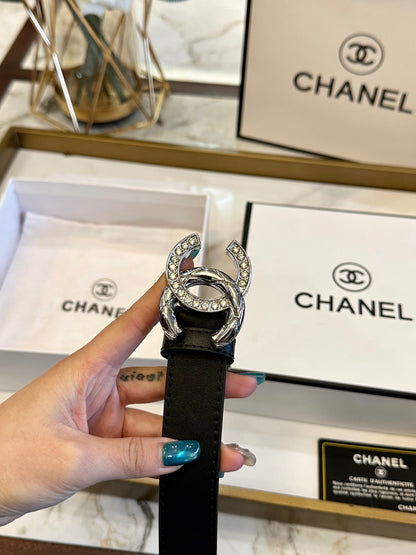 Chanel Fashion Versatile Leather Belt – 3.0cm