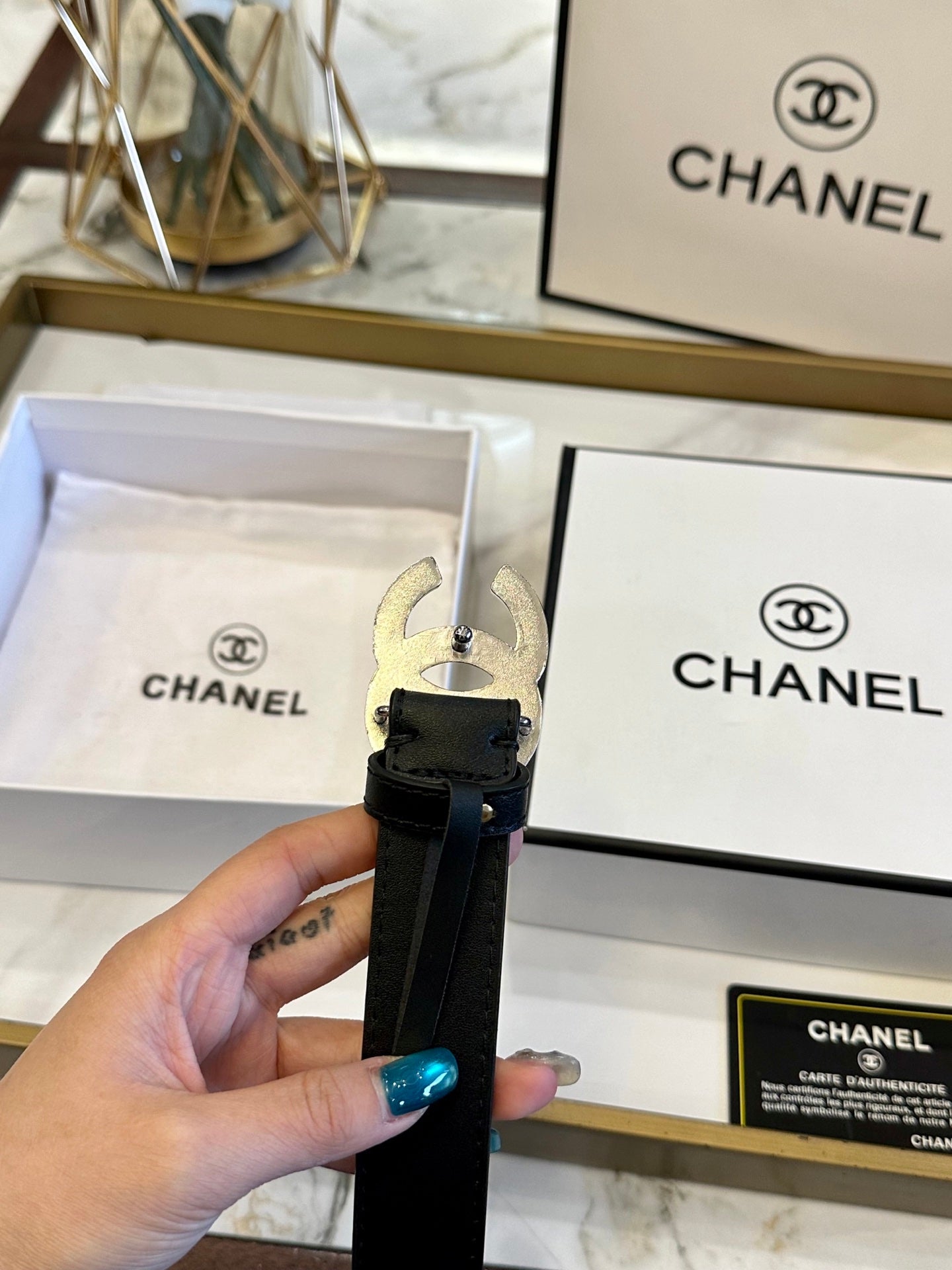 Chanel Fashion Versatile Leather Belt – 3.0cm