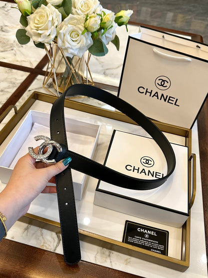 Chanel Fashion Versatile Leather Belt – 3.0cm