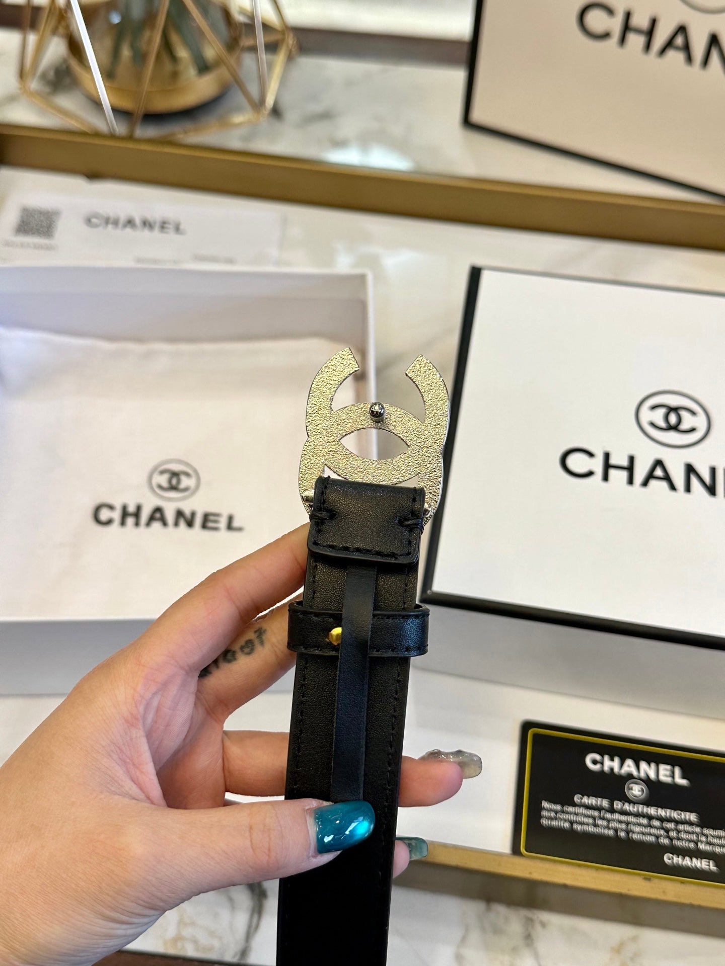 Chanel Fashion Versatile Leather Belt – 3.0cm