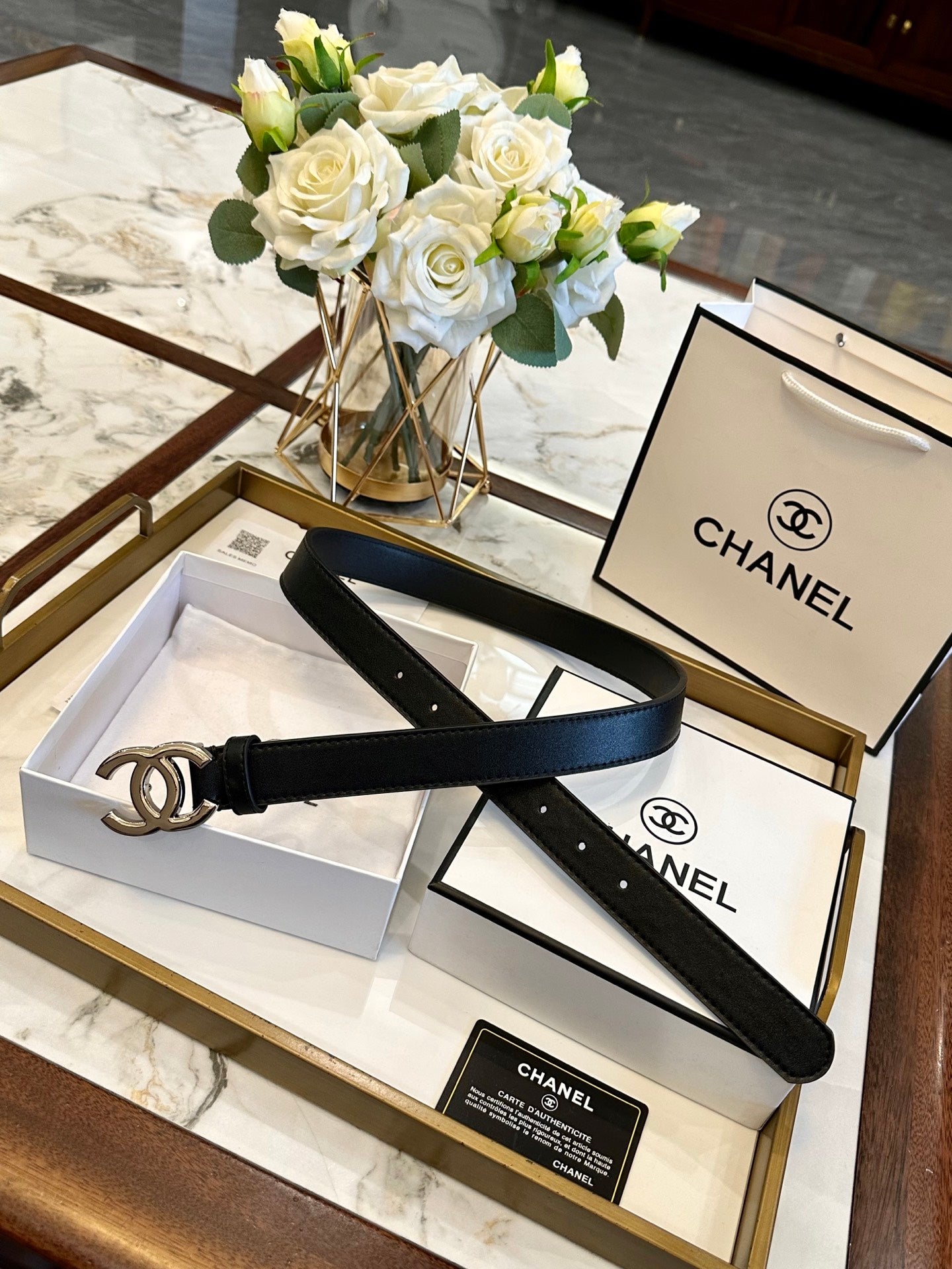 Chanel Fashion Versatile Leather Belt – 3.0cm