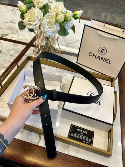Chanel Fashion Versatile Leather Belt – 3.0cm