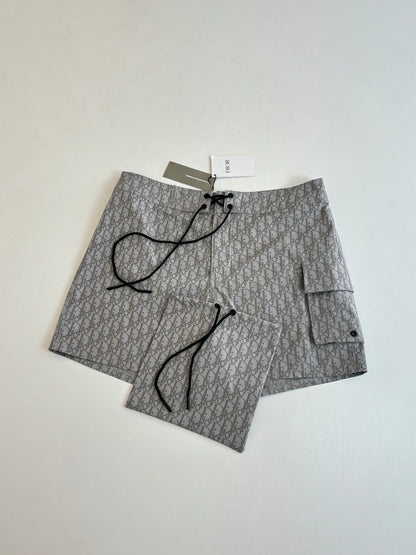 Dior Full Print Letter Beach Shorts – 25SS Collection