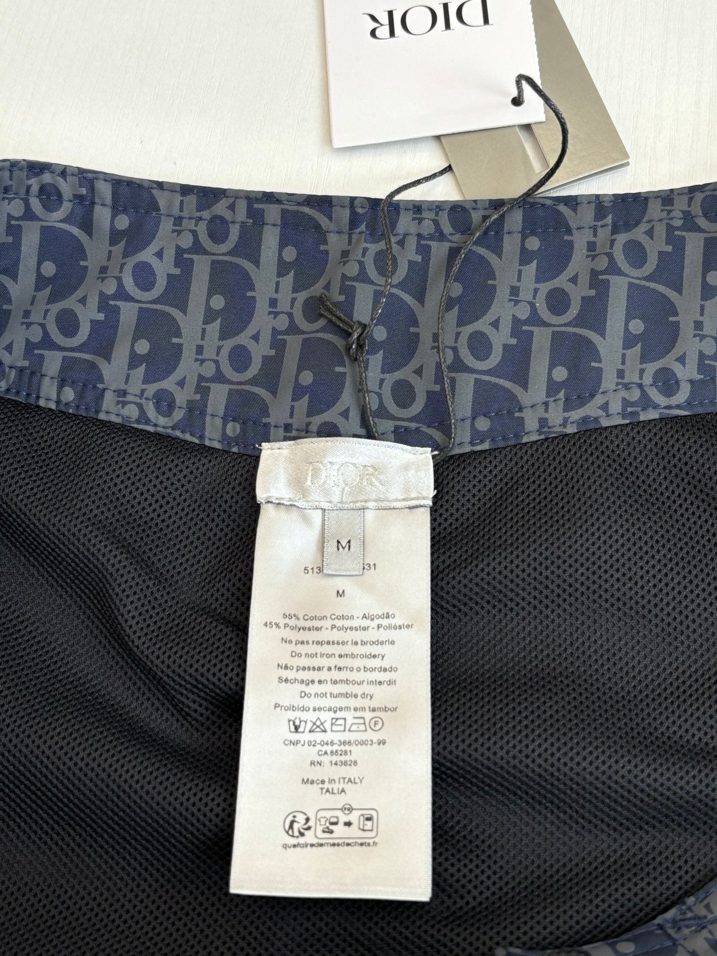 Dior Oblique Print Beach Shorts – Spring/Summer Collection – 25SS