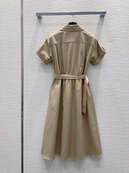 Celine Triomphe Embroidery Double Pocket Dress – Spring/Summer Collection