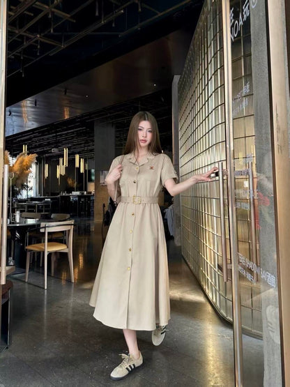 Celine Triomphe Embroidery Double Pocket Dress – Spring/Summer Collection