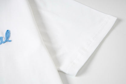 Dior Cursive Embroidered Letter Print T-Shirt – 26SS