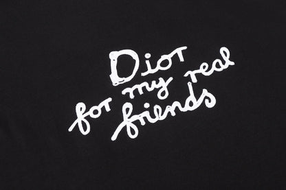 Dior Cursive Embroidered Letter Print T-Shirt – 26SS