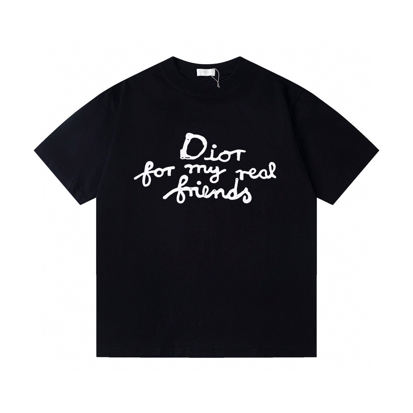 Dior Cursive Embroidered Letter Print T-Shirt – 26SS