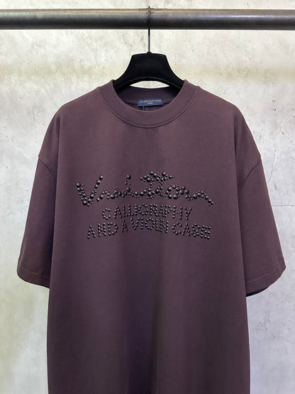 Louis Vuitton Pearl Logo Crewneck T-Shirt – 25SS